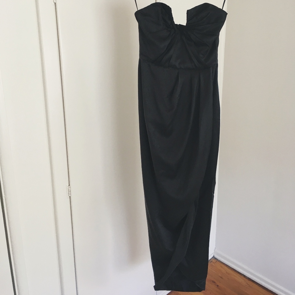 YUMI KIM Black Bombshell Silk Dress